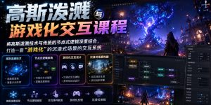 高斯泼溅与游戏化交互课程，将高斯泼溅技术与传统的节点式逻辑深度结合，打造一套“游戏化”的沉浸式场景的交互系统-大象聊项目