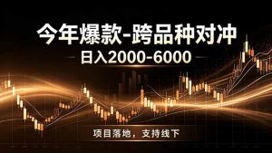 全新跨品种对冲模式上线！日稳定盈利 2000-6000，合规长久可批量放大-大象聊项目