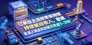 订单自主流转带来持续被动收入,普通人做虚拟店铺月收益1-3W【揭秘】-大象聊项目