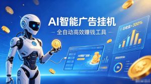 AI智能广告挂G，在家自动賺收益，全程无需人工操作、不用直播、不用拉人【揭秘】-大象聊项目