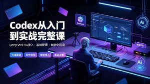 Codex从入门到实战完整课|充值·安装·接入DeepSeek,记忆·插件·Skill·CLI·MCP全拆解-大象聊项目