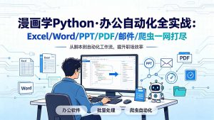 漫画学Python·办公自动化全实战：Excel/Word/PPT/PDF/邮件/爬虫一网打尽-大象聊项目