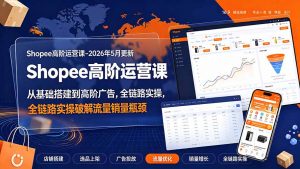 Shopee高阶运营课-2026年更新，从基础搭建到高阶广告，全链路实操破解流量销量瓶颈-大象聊项目