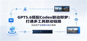 GPT5.6搭配Codex联动即梦:打通多工具联动链路,全自动产出拼接AI短片教程-大象聊项目