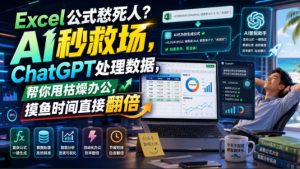 Excel公式愁死人?AI秒救场,ChatGPT处理数据,帮你甩枯燥办公,摸鱼时间直接翻倍【原创双语字幕】-大象聊项目