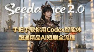 手把手教你用Seedance2.0+Codex智能体跑通精品AI短剧全流程(附3种skill技能-大象聊项目