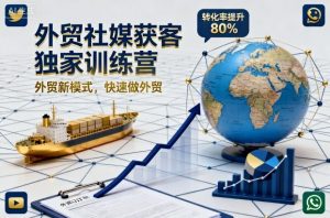 外贸社媒获客独家训练营，外贸新模式，快速做外贸(更新26年07月27日)-大象聊项目