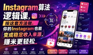 Instagram算法逻辑课,按这套方法做,你的Instagram也能变成稳定收入来源,賺米更轻松【原创双语字幕】-大象聊项目
