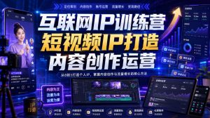 互联网IP训练营,短视频IP打造,内容创作运营-大象聊项目