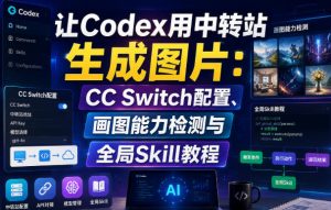 让Codex用中转站生成图片：CC Switch配置、画图能力检测与全局Skill教程-大象聊项目