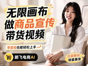 不用模特不用拍,AI生成电商带货视频|无限画布从0到1搭建教程,全程实操演示,新手也能跟着落地-大象聊项目