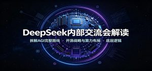 DeepSeek内部交流会解读:拆解AGI完整路线,开源战略与算力布局底层逻辑-大象聊项目