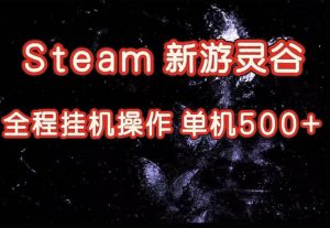 Steam新游灵谷实测,单窗口日入超百,矩阵批量跑号可以放大产出,全套实操思路给到,上手直接做【揭秘】-大象聊项目