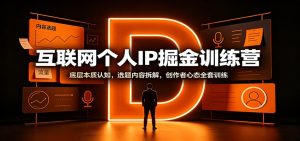 互联网个人IP掘金训练营:底层本质认知,选题内容拆解,创作者心态全套训练-大象聊项目