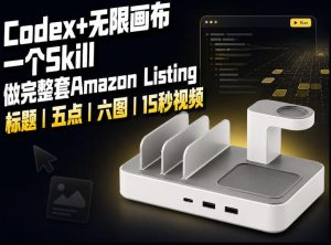 我用一个Codex Skill做完Amazon Listing：标题、五点、六图和视频全流程-大象聊项目