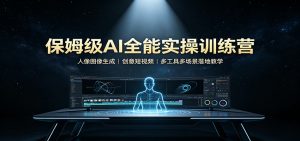 保姆级AI全能实操训练营：人像图像生成，创意短视频，多工具多场景落地教学-大象聊项目