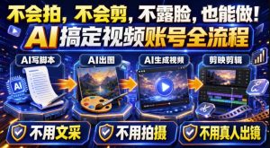 AI短视频起号实战项目，用AI做视频起号，45天涨粉12W，一条广告8.5k，广告接到手软，引流、变现两不误！-大象聊项目