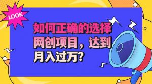 选择大于努力！选对项目才能实现月入过万，才能避免成为绿油油的韭菜-大象聊项目