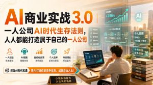 AI商业实战3.0｜一人公司AI时代生存法则，人人都能打造属于自己的一人公司-大象聊项目
