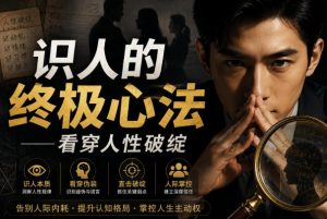 付费文章:识人的终极心法——看穿人性破绽-大象聊项目