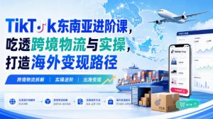 TikTok东南亚进阶课,吃透跨境物流与实操,打造海外变现路径-大象聊项目