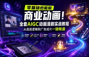 零基础也能做商业动画!全套AIGC动画漫剧实战教程,从底层逻辑到广告成片一键精通(更新0905)-大象聊项目