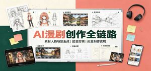 AI漫剧创作全链路：素材人物场景生成，配音剪辑，批量制作变现-大象聊项目