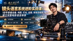 镜头语言系统进阶实战课:18节掌握设备、构图、灯光、运镜、转场及帧率,建立完整电影语言体系-大象聊项目