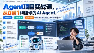 Agent项目实战课,从0到1构建你的AI Agent,实战驱动·案例丰富·拒绝空谈,带你真正做出能用、好用的AIAgent-大象聊项目