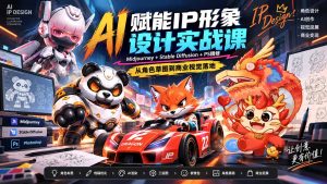 AI赋能IP形象设计实战课-无水印:Midjourney+Stable Diffusion+PS精修,从角色草图到商业视觉落地-大象聊项目