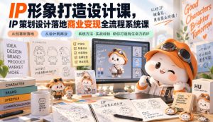 IP形象打造设计课,IP策划设计落地商业变现全流程系统课-大象聊项目