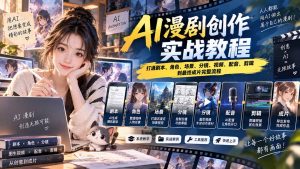 2026 AI漫剧创作实战教程：打通剧本、角色、场景、分镜、视频、配音、剪辑到最终成片完整流程-大象聊项目