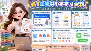 孩子的教辅别再乱买了:同步国家中小学智慧平台,AI一键生成图文教辅和试卷-大象聊项目