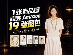 一张商品图，怎么做成Amazon 19张完整图包？我把整个流程跑了一遍-大象聊项目