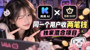 库库AI×百度SVIP：同一个用户收两笔钱，独家混合项目-大象聊项目