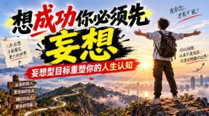 付费文章：想成功你必须先妄想，妄想型目标重塑你的人生认知-大象聊项目