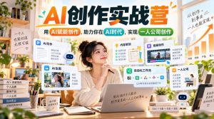 AI创作实战营,用AI赋能创作,助力你在AI时代,实现一人公司创作(更新)-大象聊项目