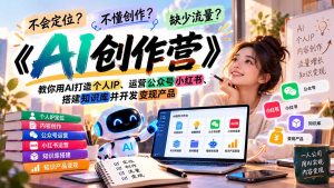 不会定位、不懂创作、缺少流量?《AI创作营》教你用AI打造个人IP、运营公众号小红书、搭建知识库并开发变现产品-大象聊项目