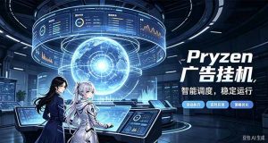 Pryzen广告全自动挂机给自己一个交代，门槛低，零基础小白也可以快速上手-大象聊项目