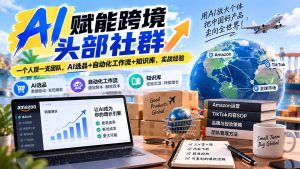 AI赋能跨境头部社群-更新1023:一个人顶一支团队,AI选品+自动化工作流+知识库,实战经验-大象聊项目