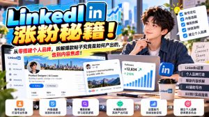 LinkedIn涨粉秘籍!从零搭建个人品牌,拆解爆款帖子究竟是如何产出的,告别内容焦虑!【原创双语字幕】-大象聊项目