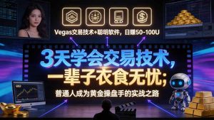 3 天学会 顺势而为交易系统，趋势看得懂、下单有依据：软件自动帮你盯盘，新手也能稳定复利-大象聊项目